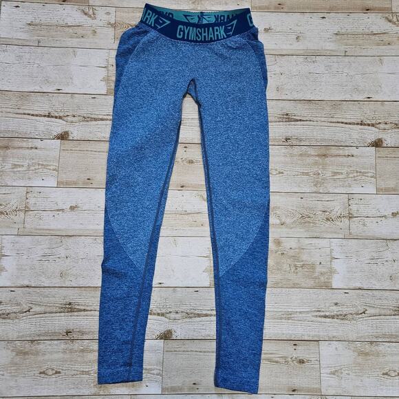 Gymshark Flex Dry Leggings SZ Small Blueberry Yoga Booty Contour Lifting Shaping - Picture 1 of 7